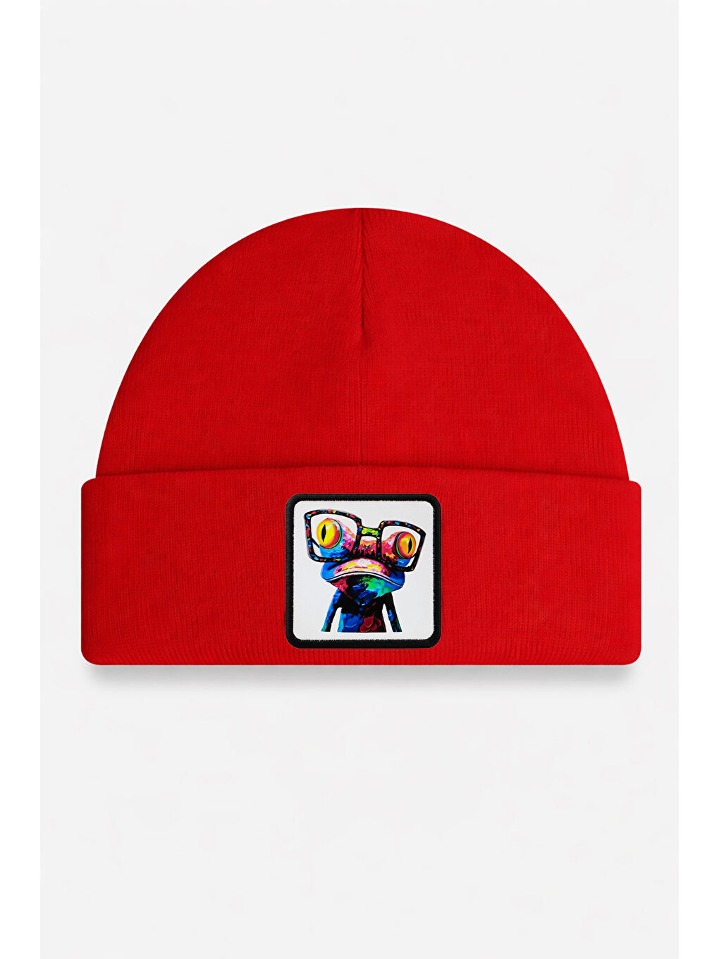 Bukalemun Logolu Kırmızı Çocuk Bere