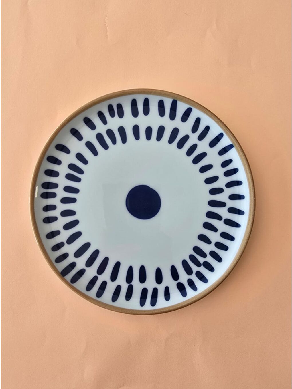 Beyaz Spotty Damla Servis Tabağı 24cm 6 Parça