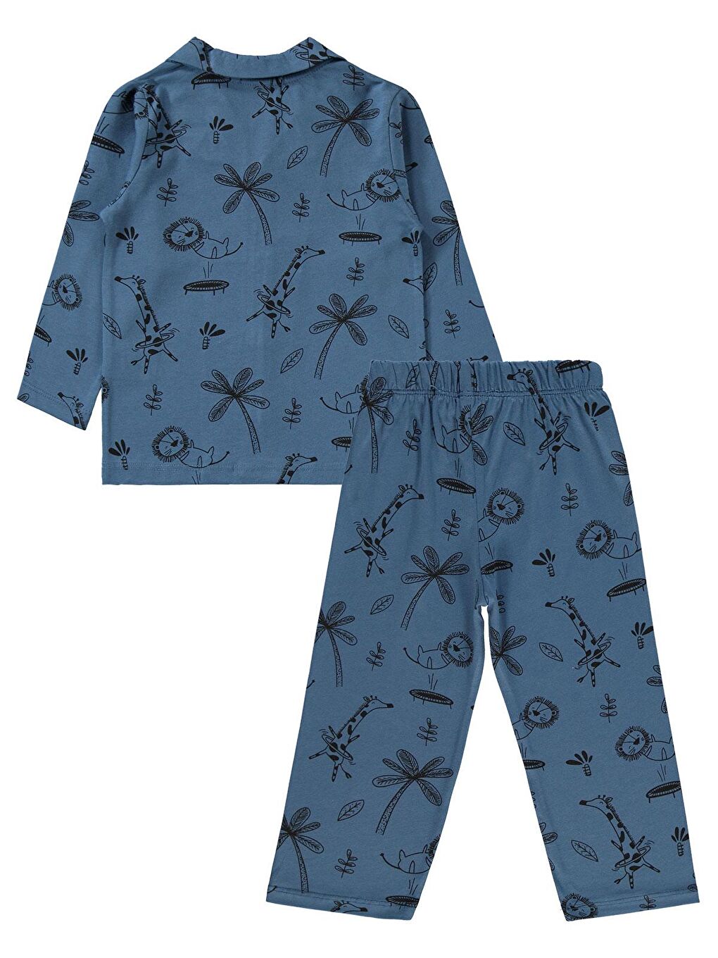 Boys Erkek Çocuk Pijama Takımı 2-5 Yaş İndigo-1