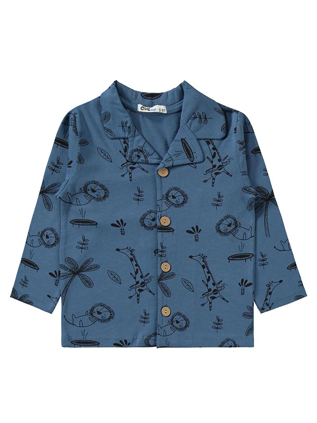 Boys Erkek Çocuk Pijama Takımı 2-5 Yaş İndigo-2