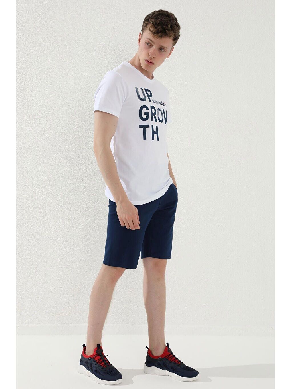 İndigo Indigo Erkek Bağcıklı Fermuar Cepli Standart Kalıp Basic Şort - 81167-1