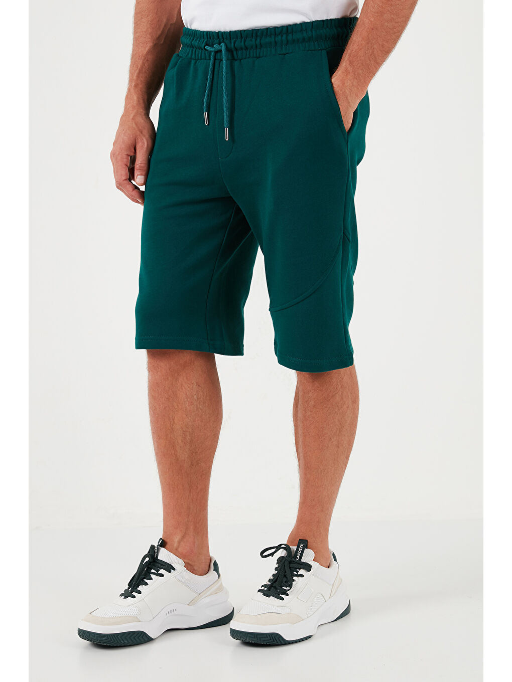 Siyah Pamuklu Regular Fit Normal Bel Cepli 2'li Paket Şort 590804142S2-2