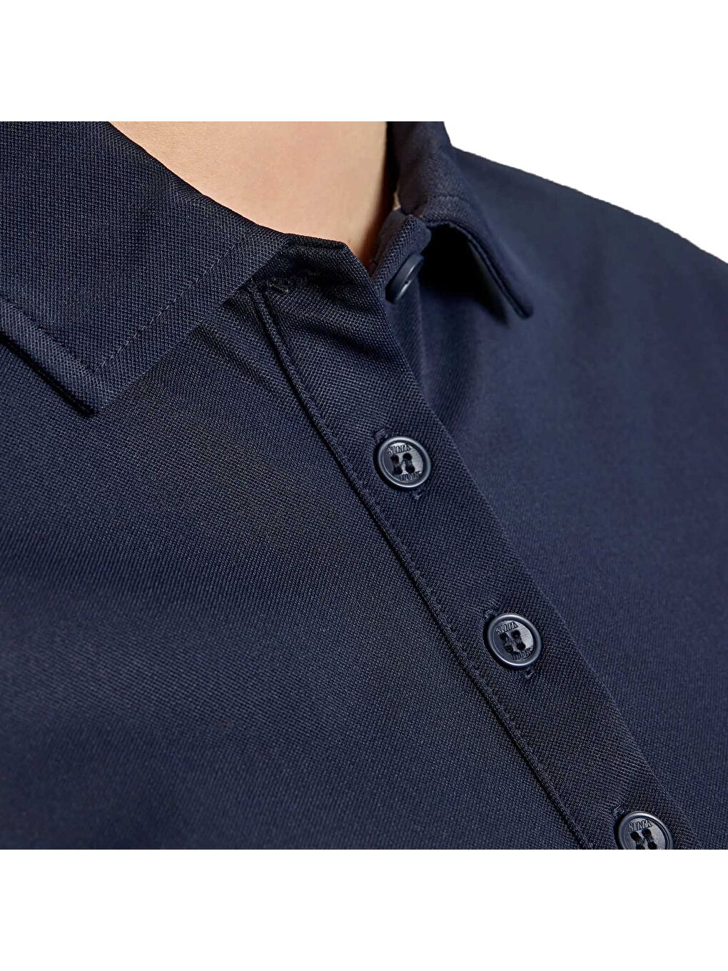 Lacivert Ws Tech Pique Polo Kadın Mavi Tişört-2