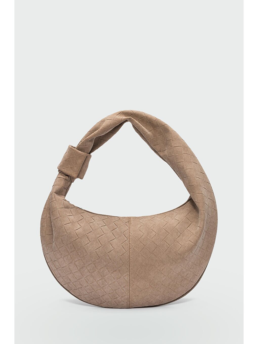 Bej Cove Süet Omuz Çantası Vizon-1