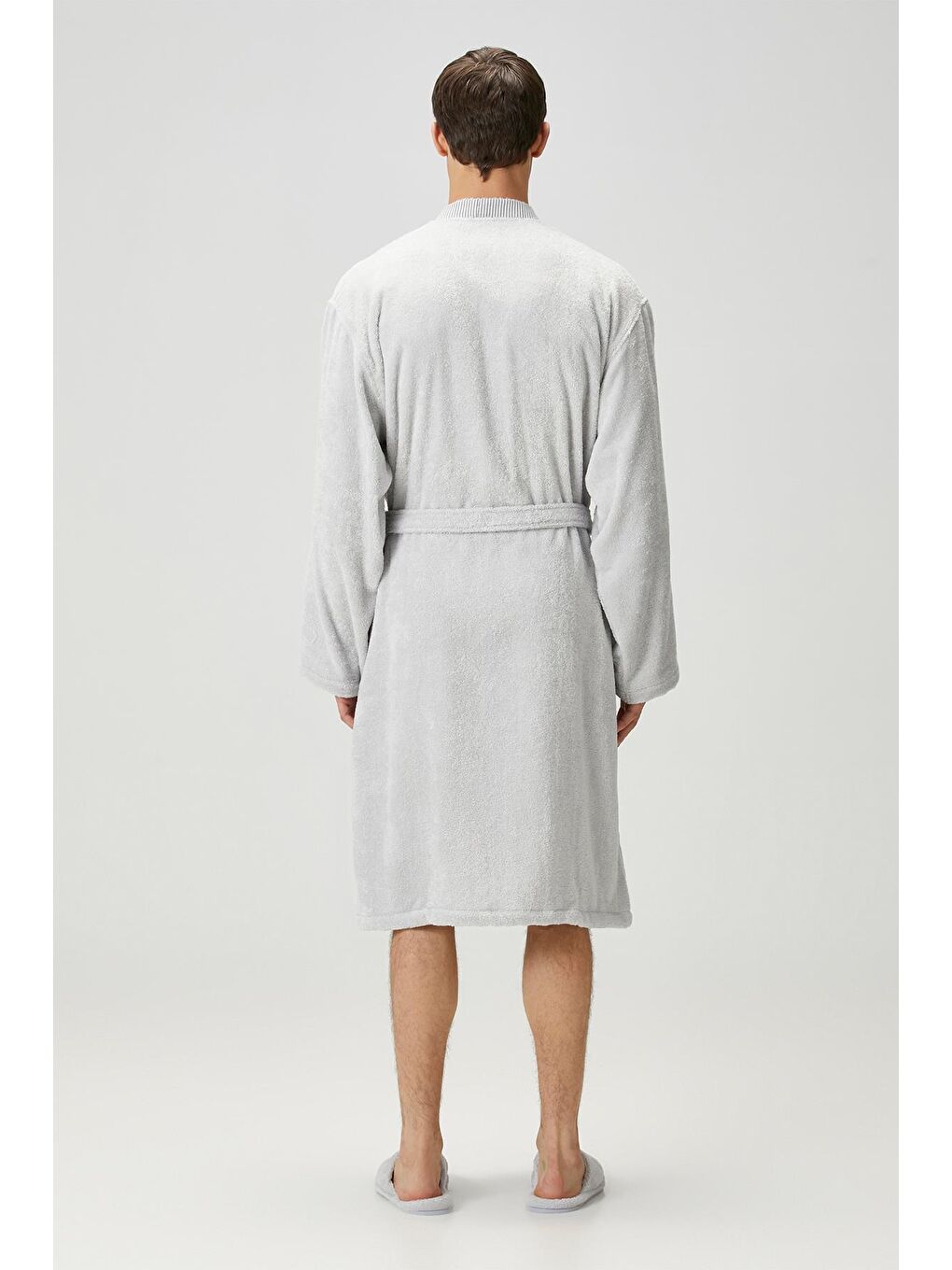 Marble Erkek Bornoz S/M Gri-5