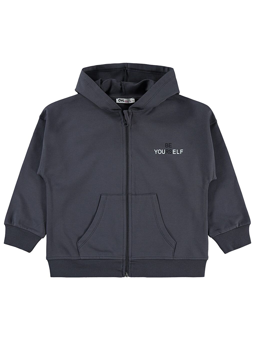 Antrasit Girls 6-9 Yaş Hırka - Gri