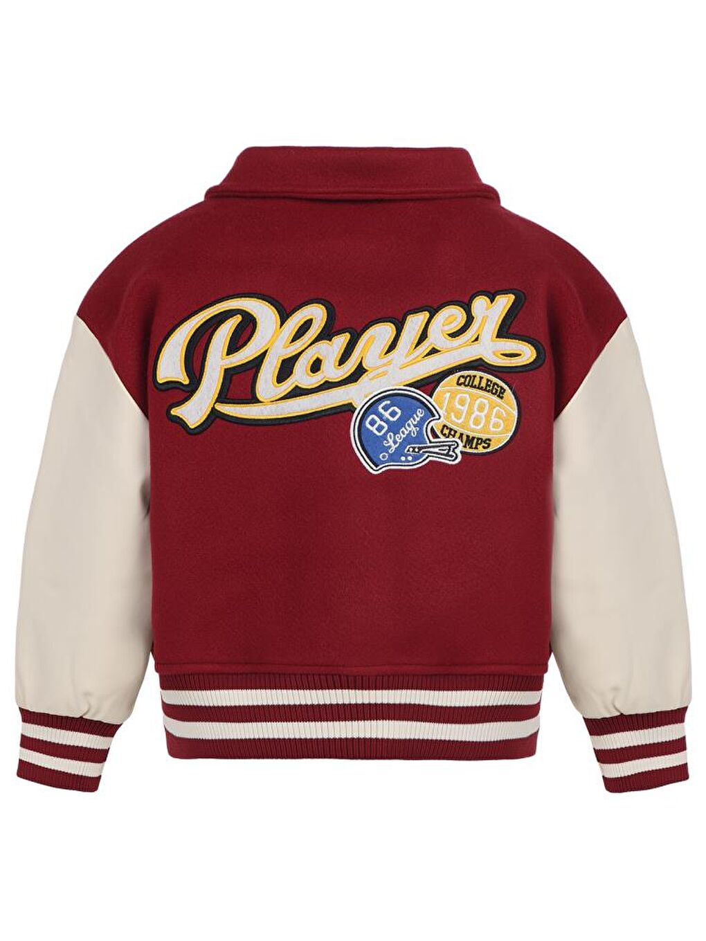 Boys 1986 Dinozor Armalı 2-5 Yaş Ceket - Bordo 3-4 Yaş-3