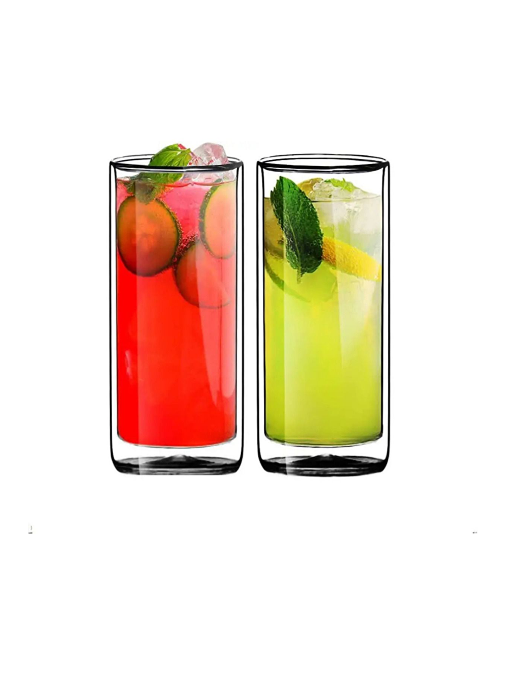 Renksiz Uzun Cam S  Bardağı Seti 270 ml 2 Adet 2325-1