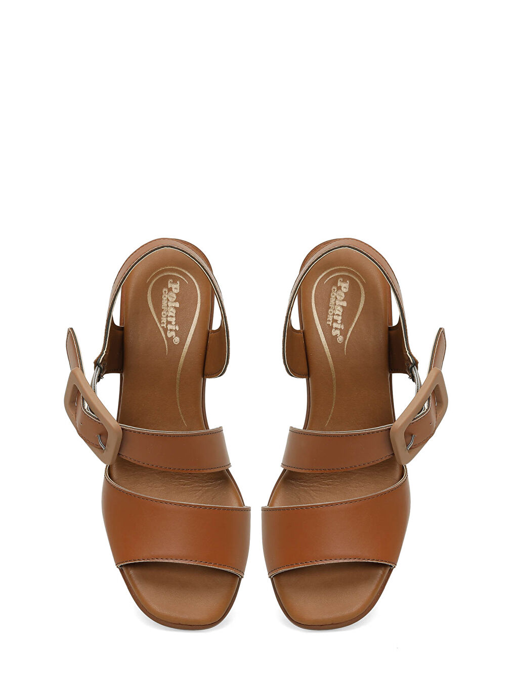 Kahverengi 167262.Z6FX Taba Kadın Düz Sandalet-3