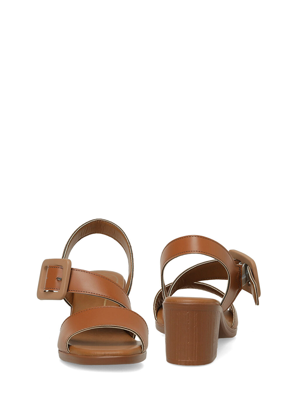 Kahverengi 167262.Z6FX Taba Kadın Düz Sandalet-4