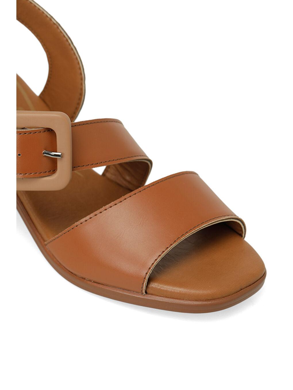 Kahverengi 167262.Z6FX Taba Kadın Düz Sandalet-6