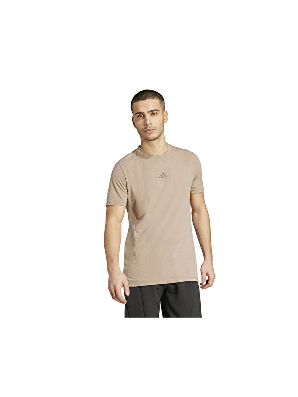 Ekru D4t Tee Erkek Antrenman Tişörtü Jx1169 Krem
