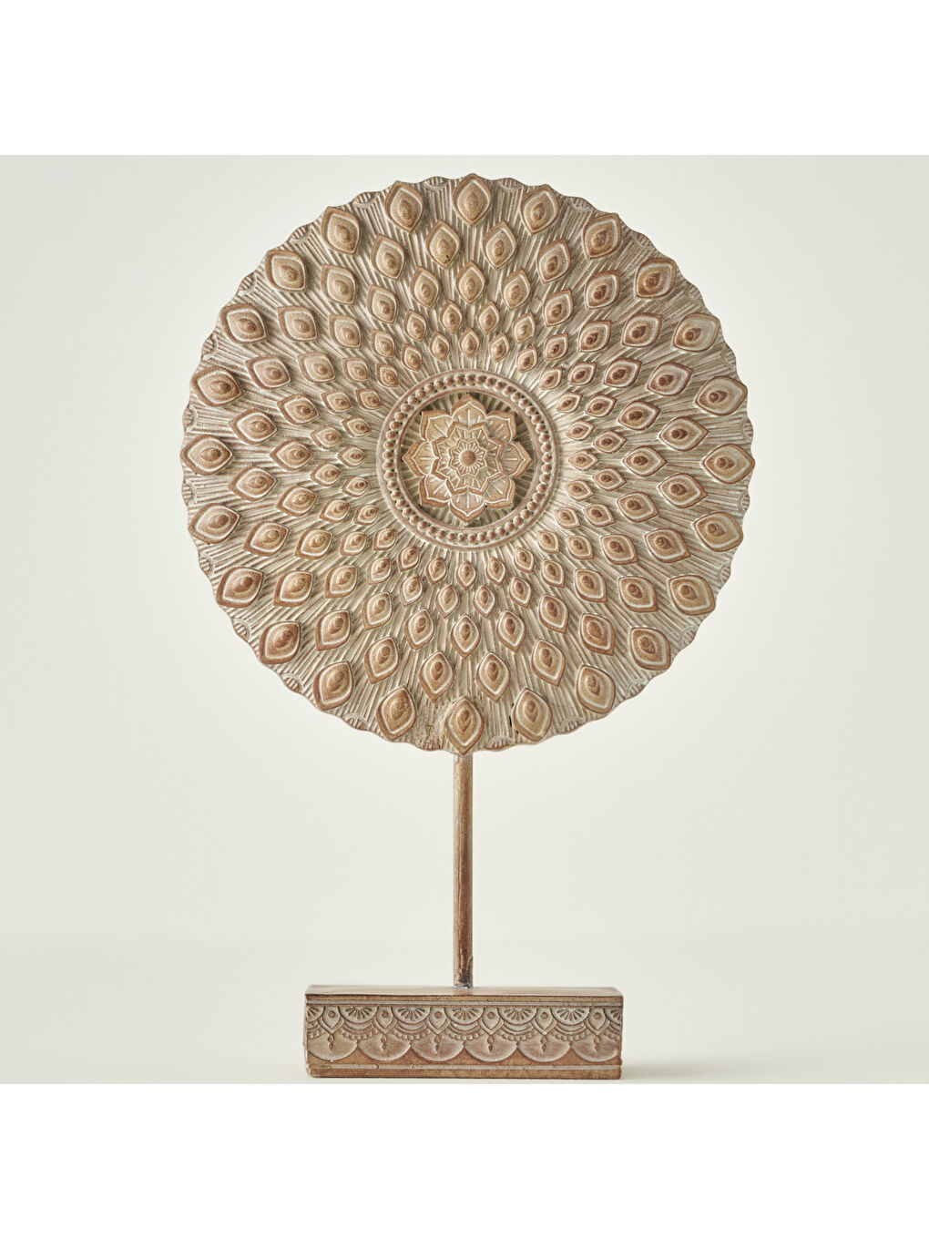 Circle Dekoratif Obje Bej (24x7x37 cm)