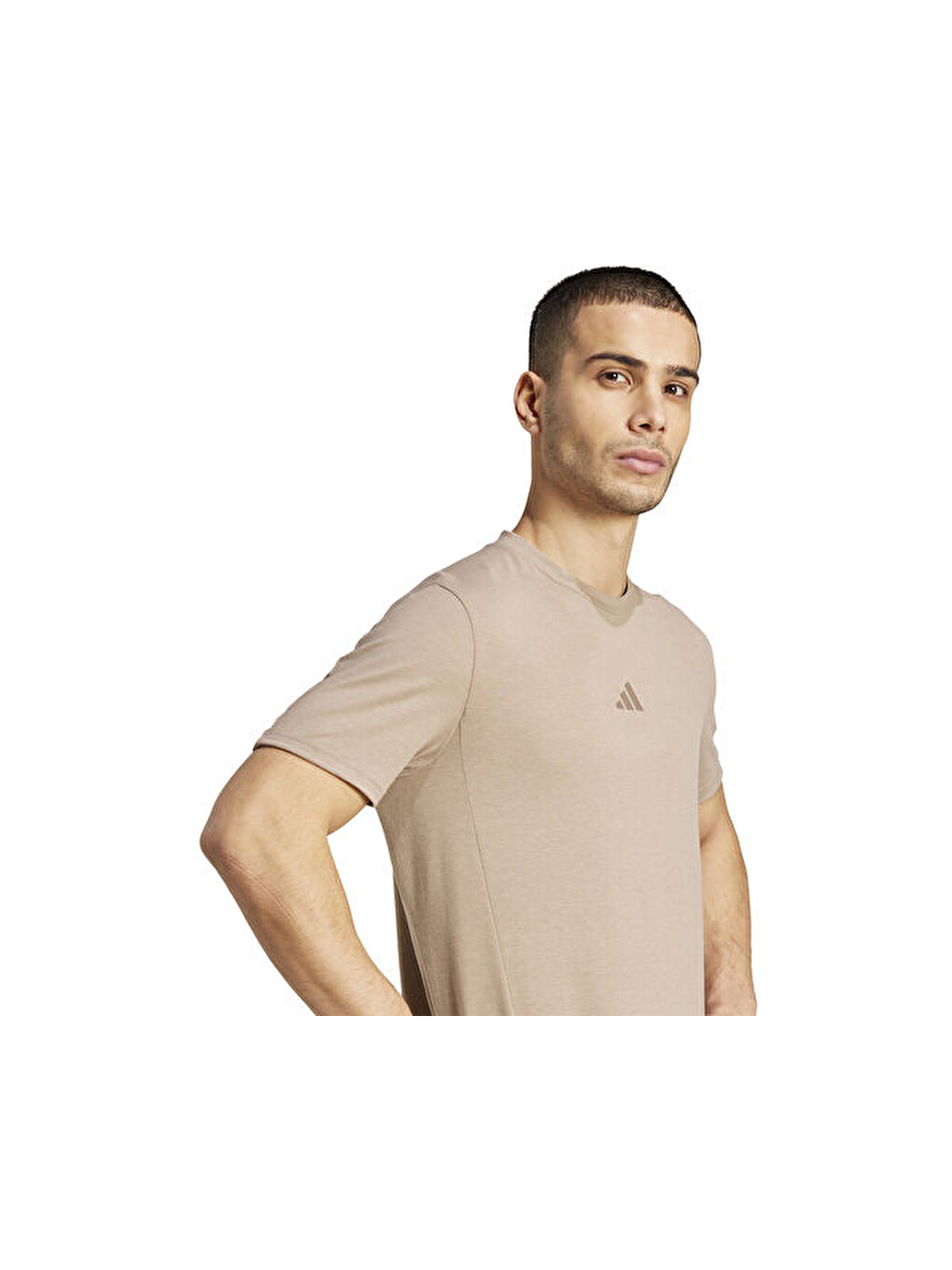 Ekru D4t Tee Erkek Antrenman Tişörtü Jx1169 Krem-4