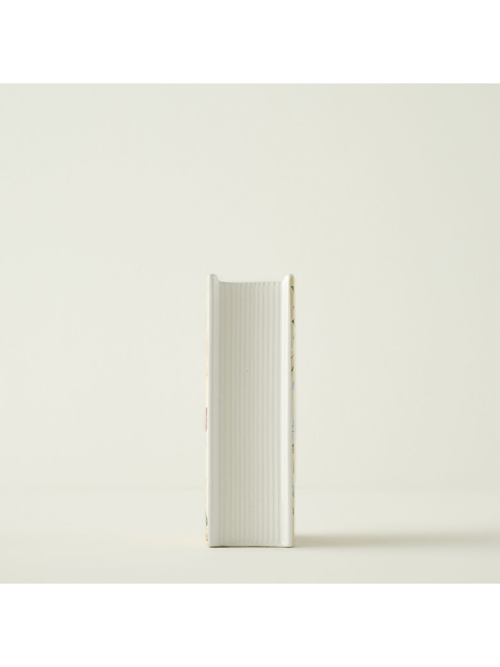 Ekru Book Seramik Vazo Krem (14x7x20 cm)-4