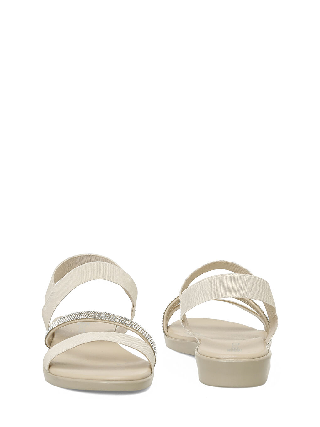 26S-208 6FX Bej Kadın Düz Sandalet-4