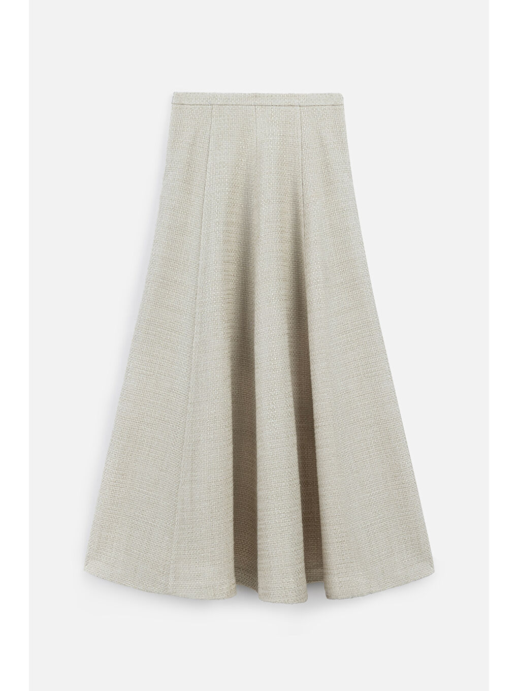 Volanlı Tüvit Etek Bej-1