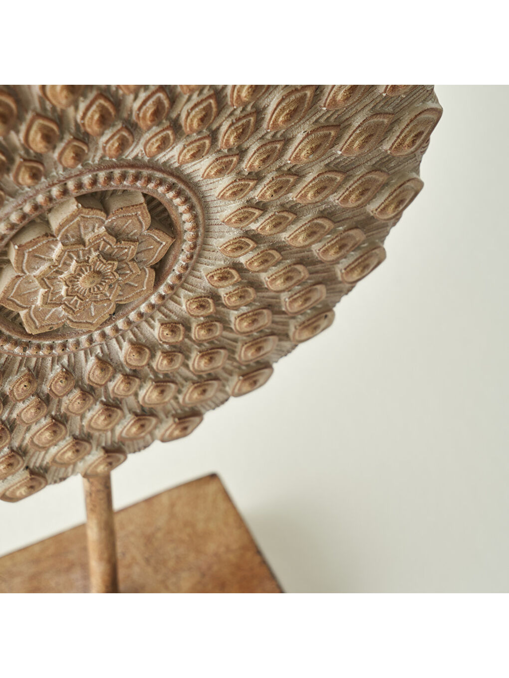 Circle Dekoratif Obje Bej (24x7x37 cm)-2