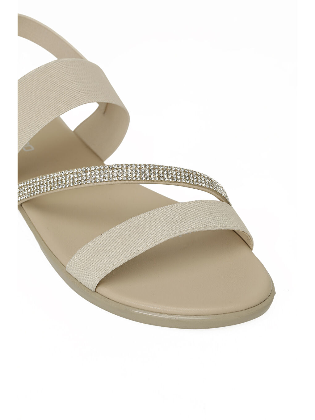 26S-208 6FX Bej Kadın Düz Sandalet-6