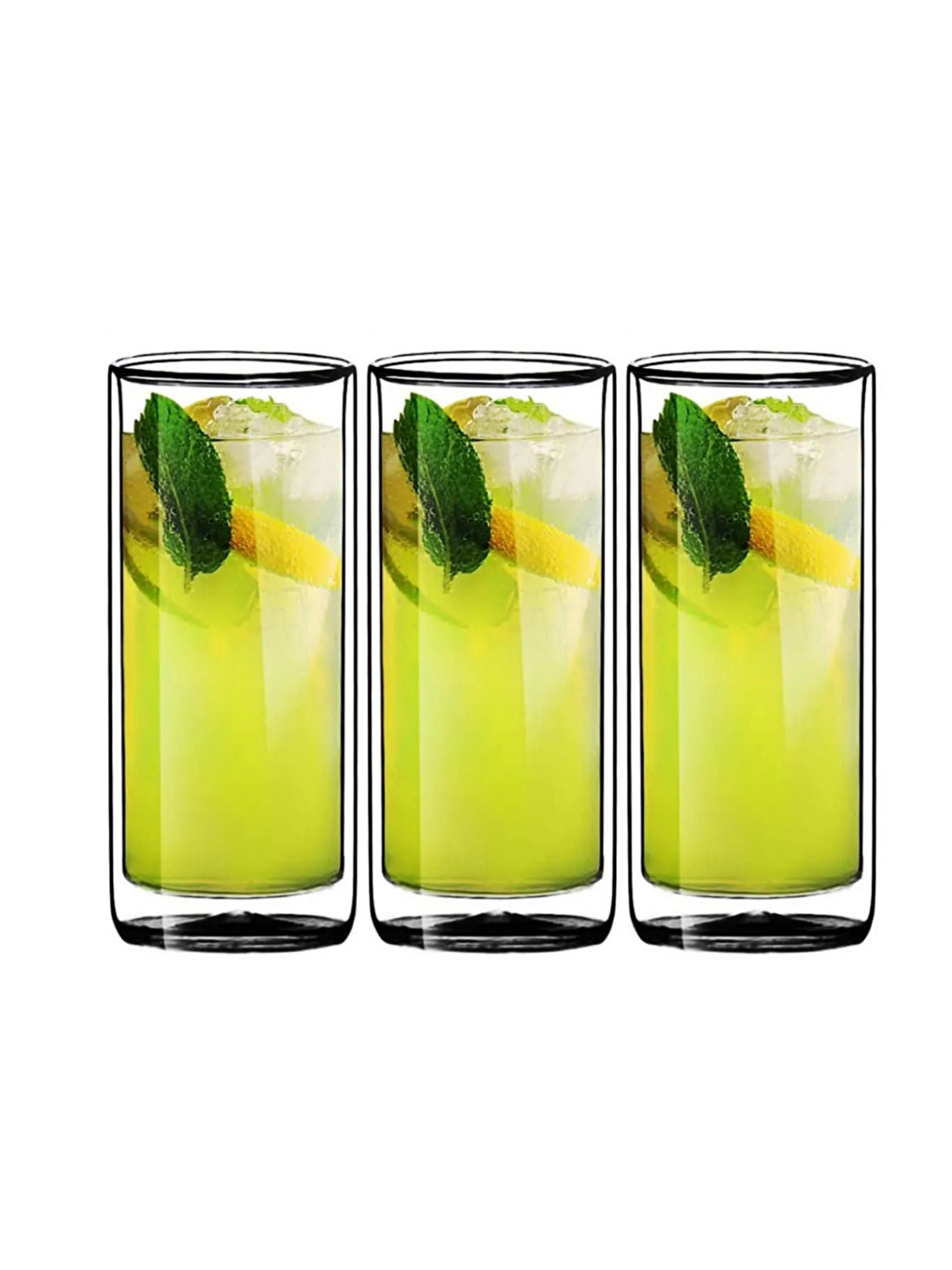 Renksiz Uzun Cam S  Bardağı Seti 270 ml 2 Adet 2325-5