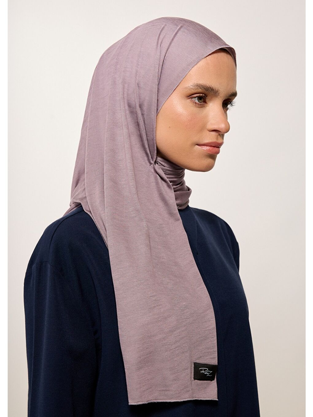 Tesettür Şal - Gri Penye-2