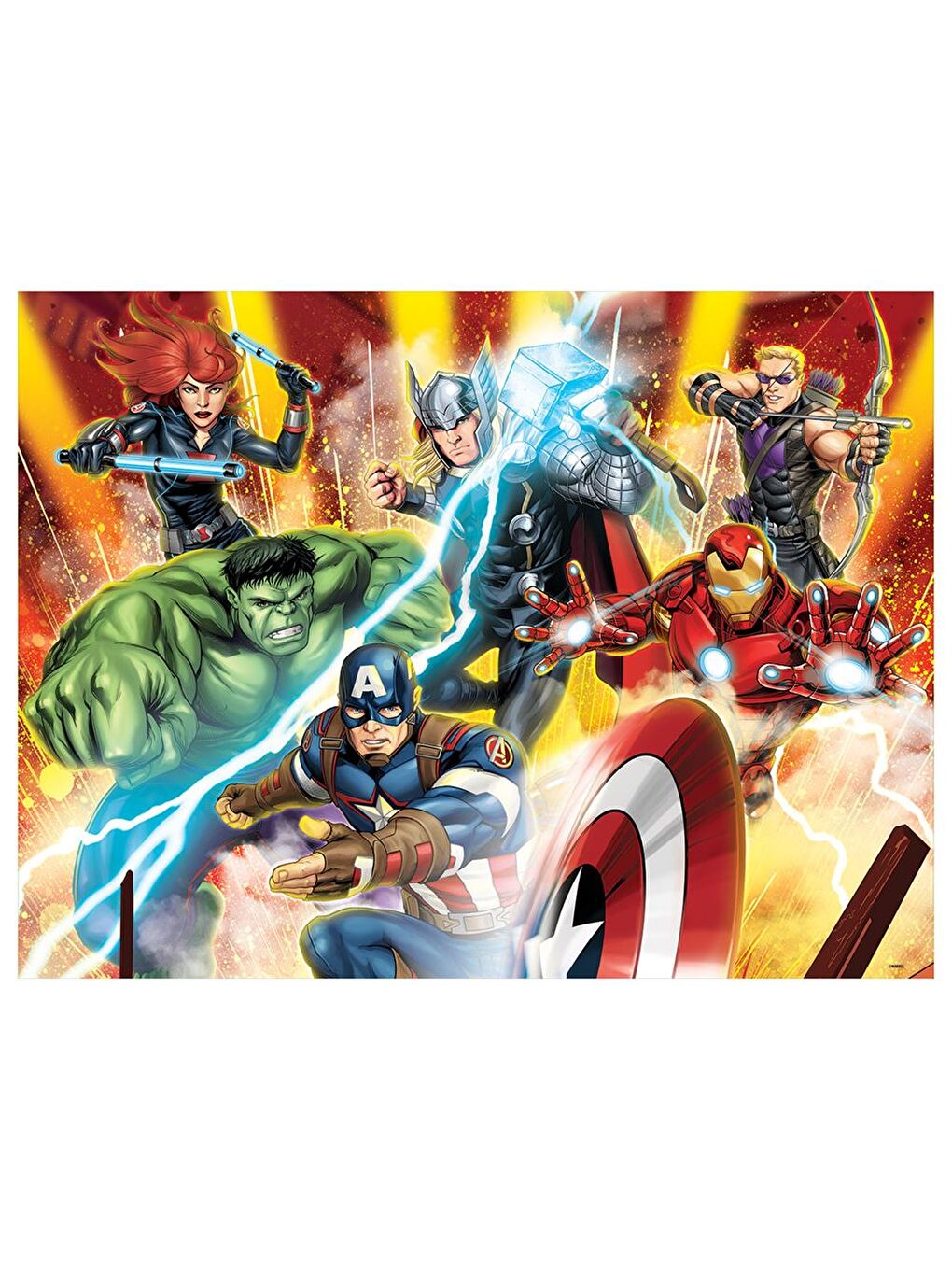 Marvel Avengers Çift Taraflı Puzzle 500 Parça 37556-1