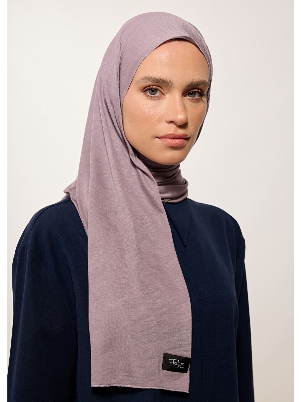 Tesettür Şal - Gri Penye-3