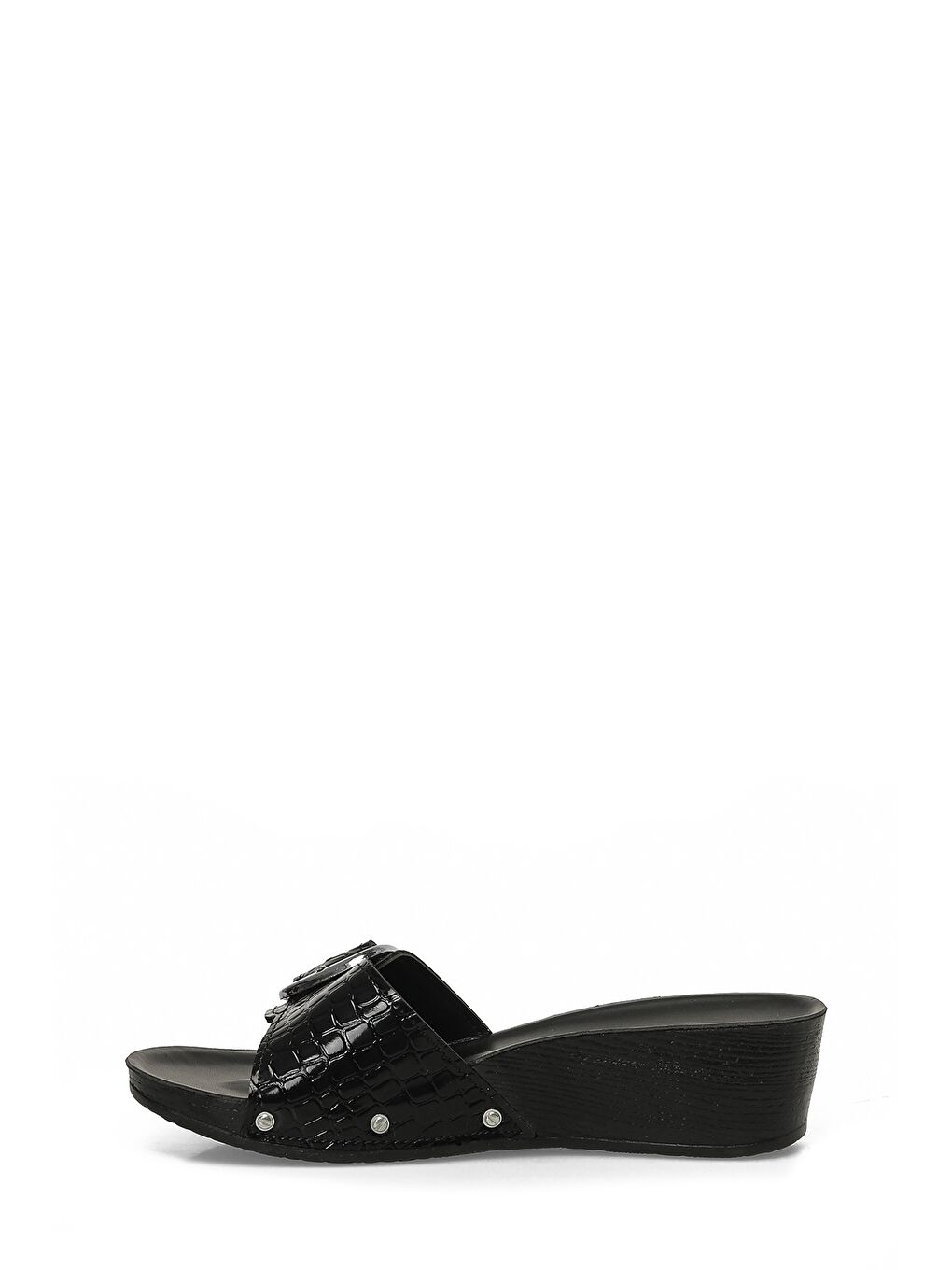 409007.Z6FX Siyah Kadın Ev Terliği-2