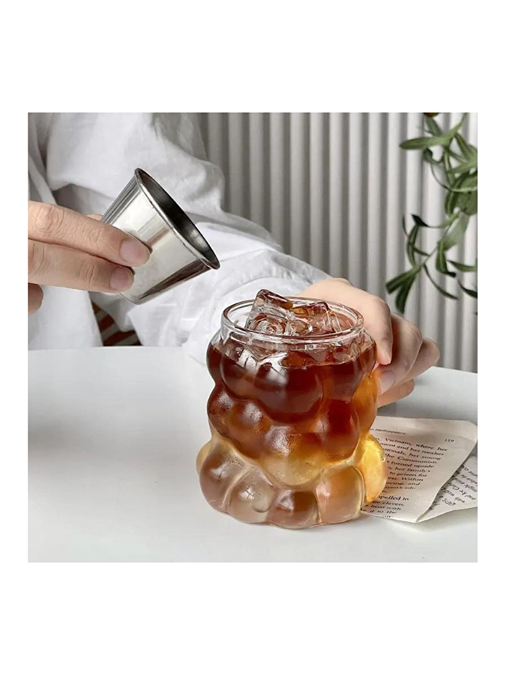 Renksiz Borosilikat Üzüm Şekilli Cam Bardak 300 ml 3 Adet - 2431-6