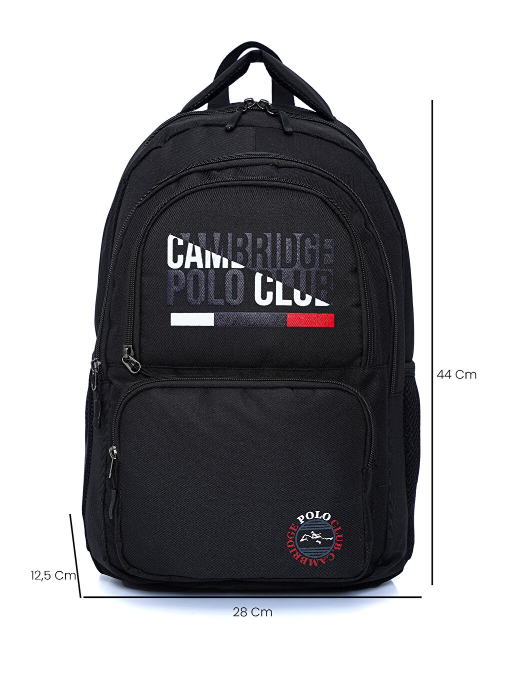 Siyah Unisex Fonksiyonel Ortaokul Sırt Çantası-2