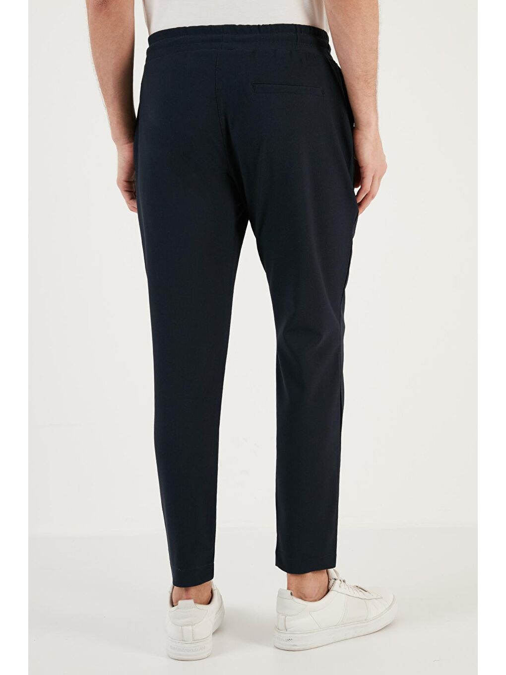 Lacivert Belden Bağlamalı Cepli Regular Fit Erkek Pantolon CF24S617953-4