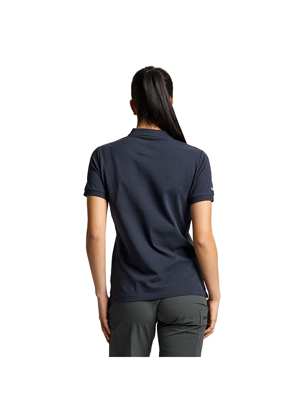 Lacivert Deck Ws Polo Ss Kadın Mavi Polo Tişört-3