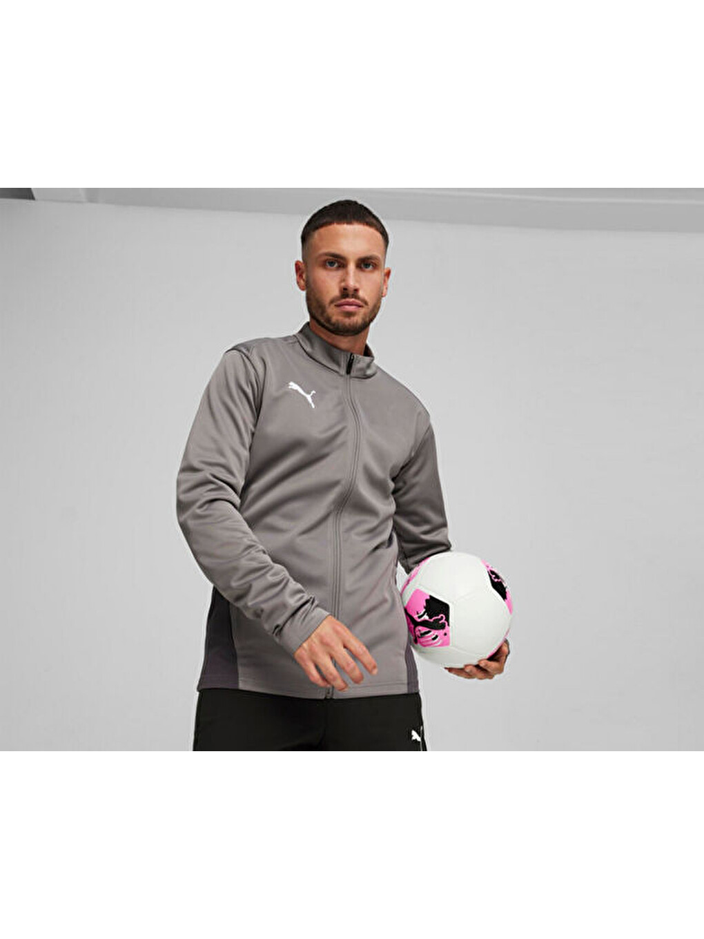 Teamgoal Training Jacket Erkek Futbol Antrenman Ceketi 65863313 Gri-2