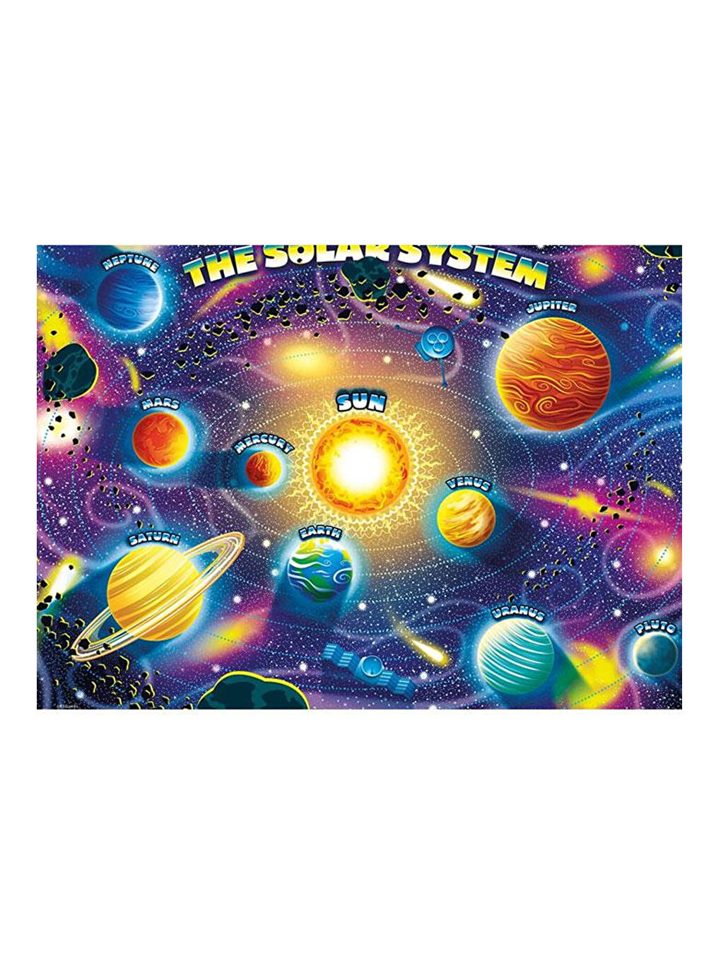 KS GAMES Renksiz Child Jumbo Puzzle Planets Of Solar System JP31014 - 1