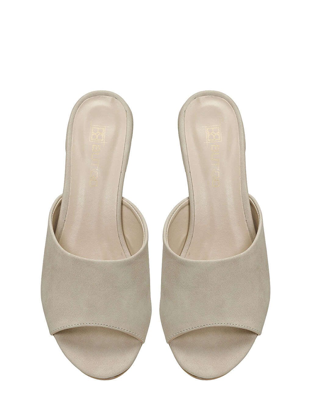 26S-407 6FX Bej Kadın Terlik-3