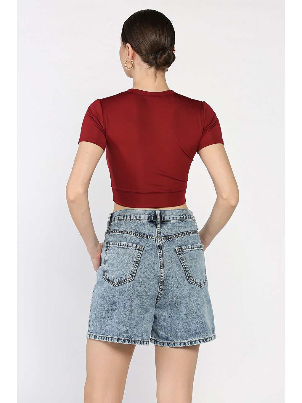 Mavi Kadın Jean Jean Şort-3