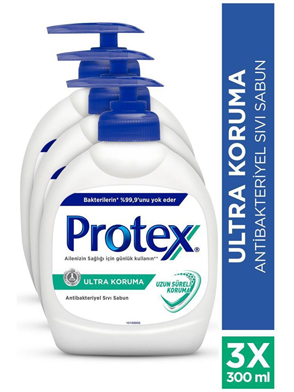 protex Yeşil Ultra Uzun Süreli Koruma Antibakteriyel Sıvı Sabun 3 x 300 ml