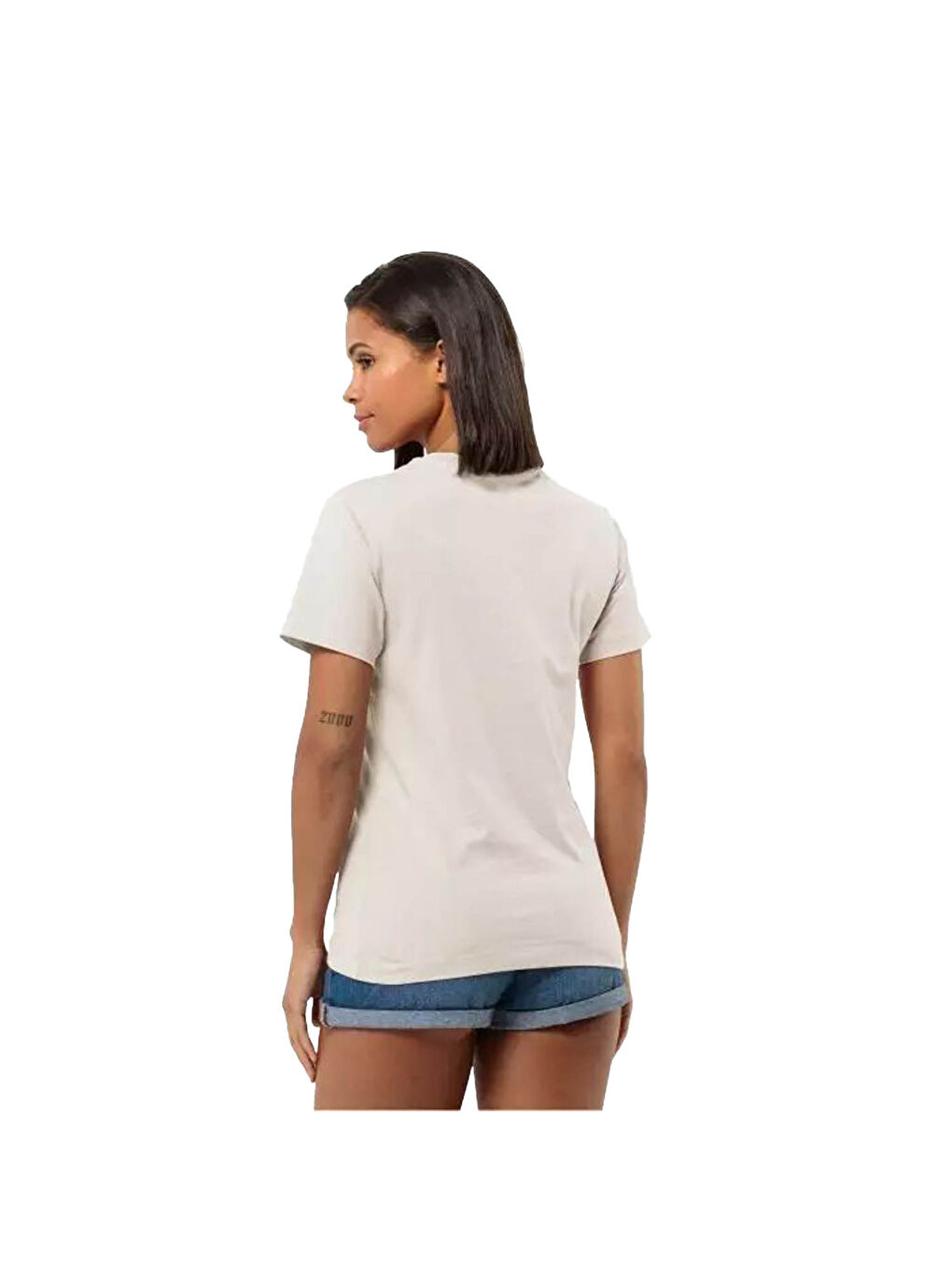 Essential T Kadın Beyaz Tişört-2