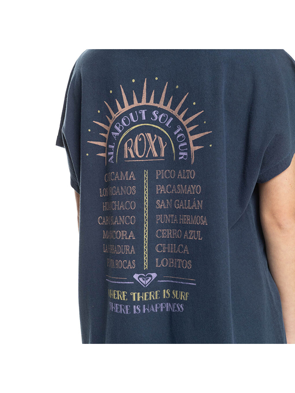 İndigo Long Wave Kadın Mavi Tişört-4