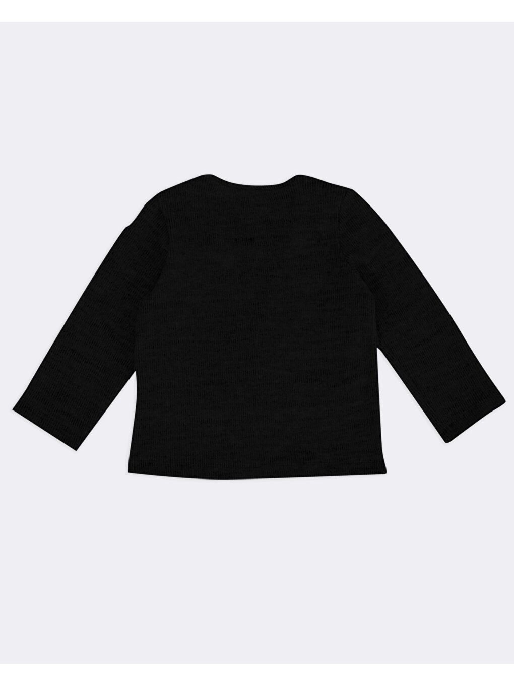 Siyah Unisex Çocuk yumuşak Dokulu Cep Detaylı Ceket-1