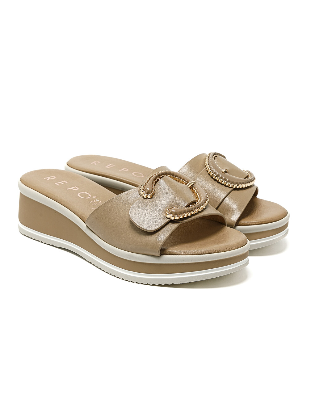 Bej Kadın Terlik 12128-E5 Beige-2