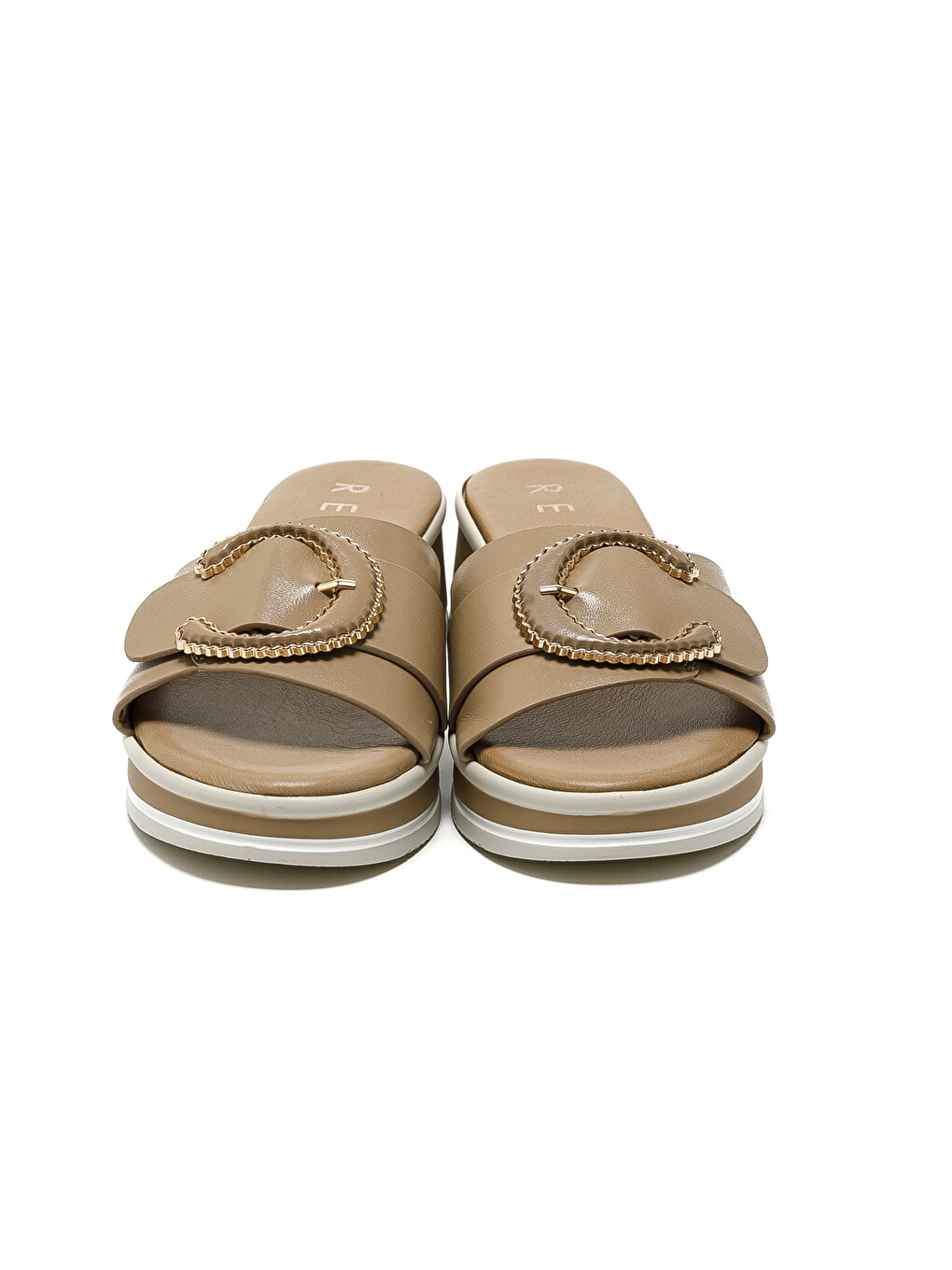 Bej Kadın Terlik 12128-E5 Beige-3