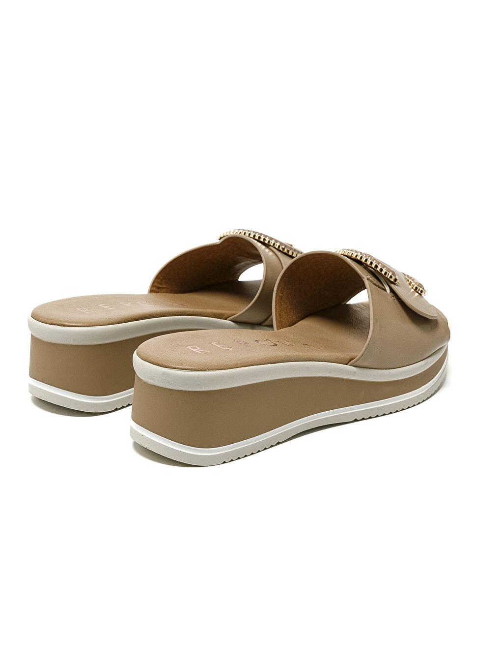 Bej Kadın Terlik 12128-E5 Beige-4