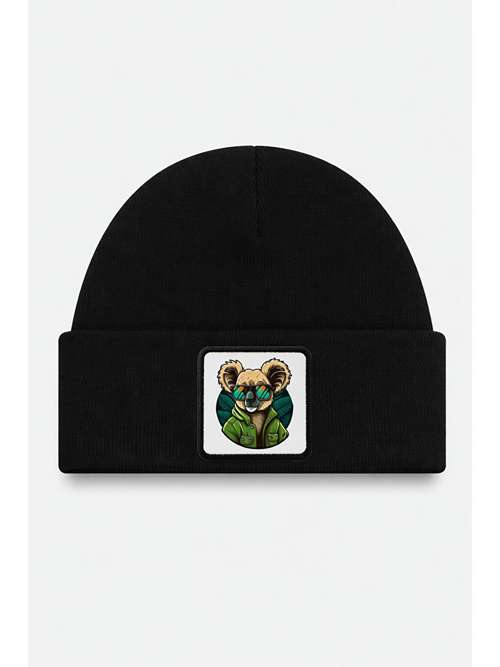 Koala Logolu Siyah Çocuk Bere