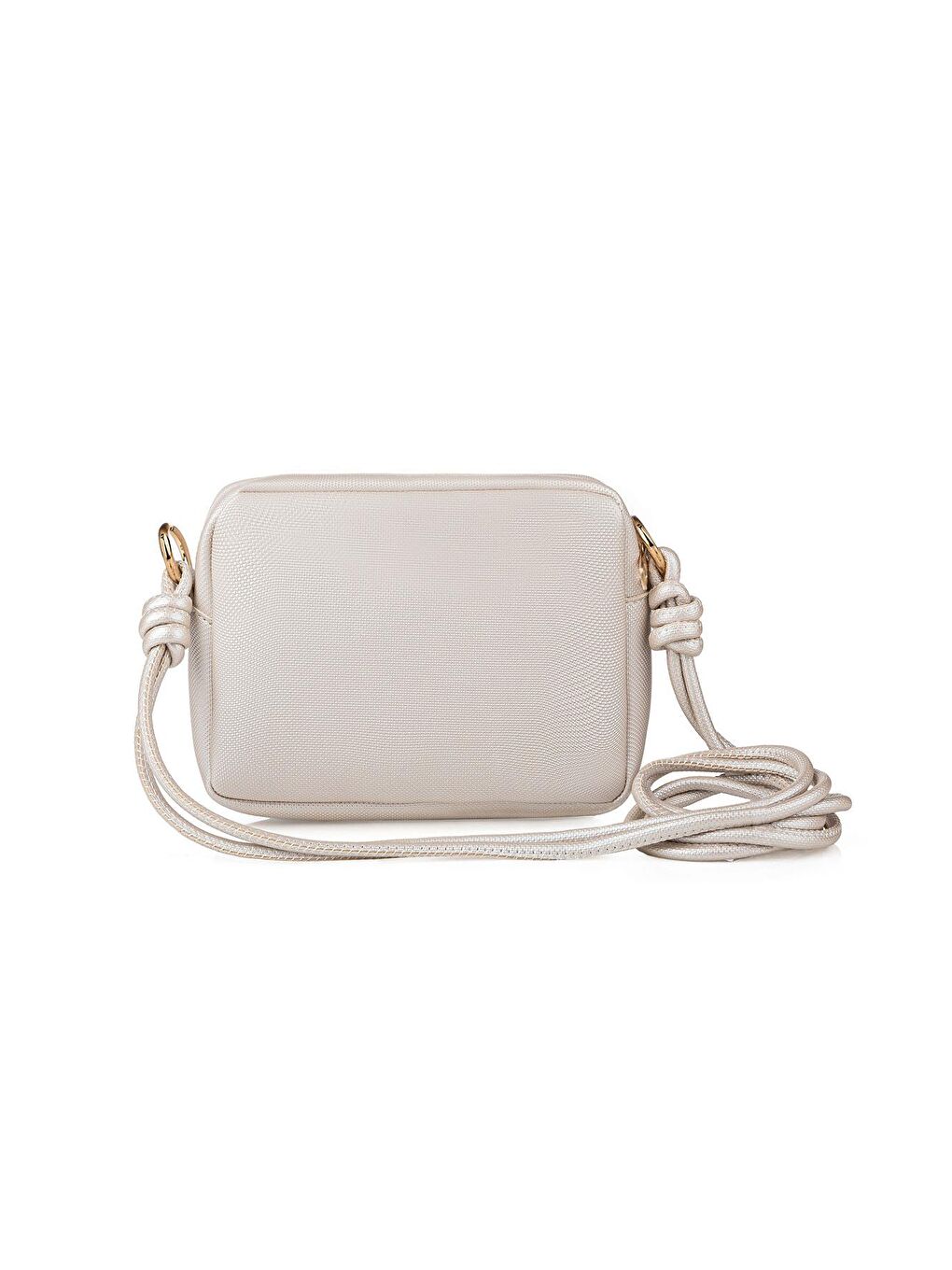 Sarı Çapraz Askılı Fermuarlı Kadın Mini Omuz Çantası-5