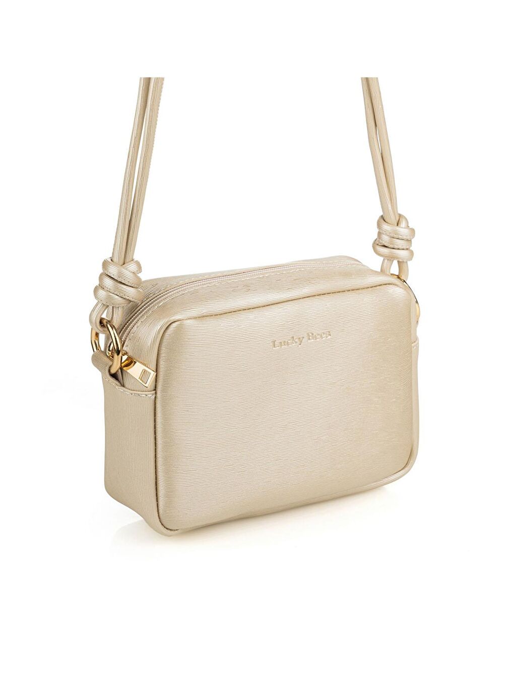 Sarı Çapraz Askılı Fermuarlı Kadın Mini Omuz Çantası-5