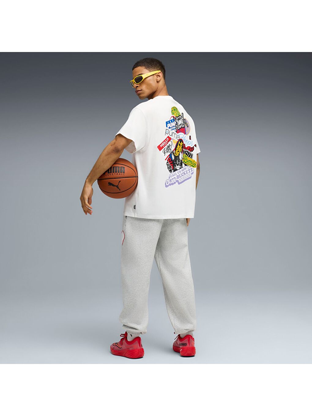 Beyaz HooperHOTLINE I Erkek Tişört-1