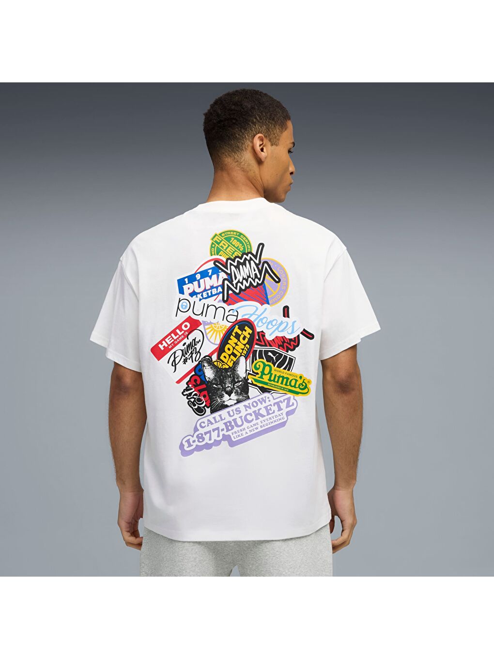 Beyaz HooperHOTLINE I Erkek Tişört-2