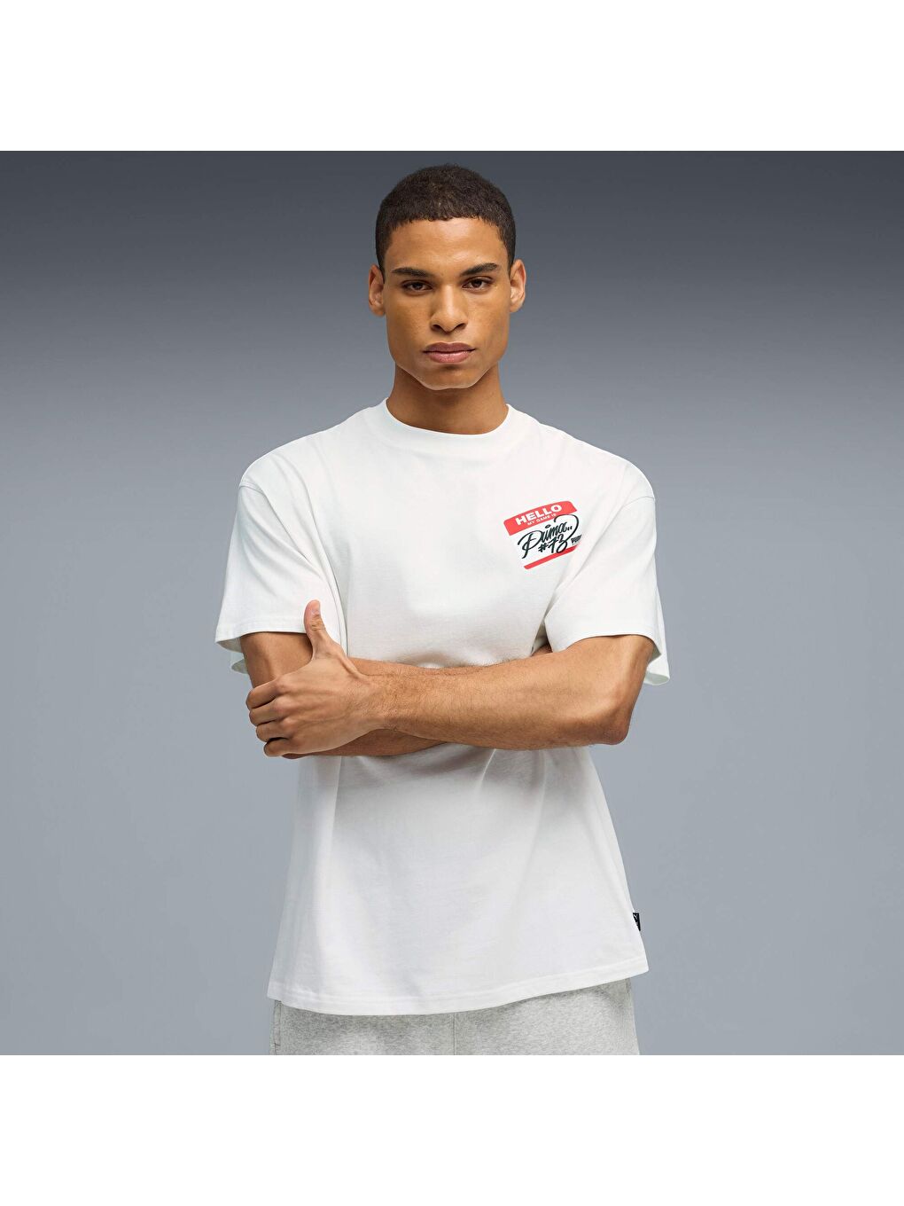 Beyaz HooperHOTLINE I Erkek Tişört-4