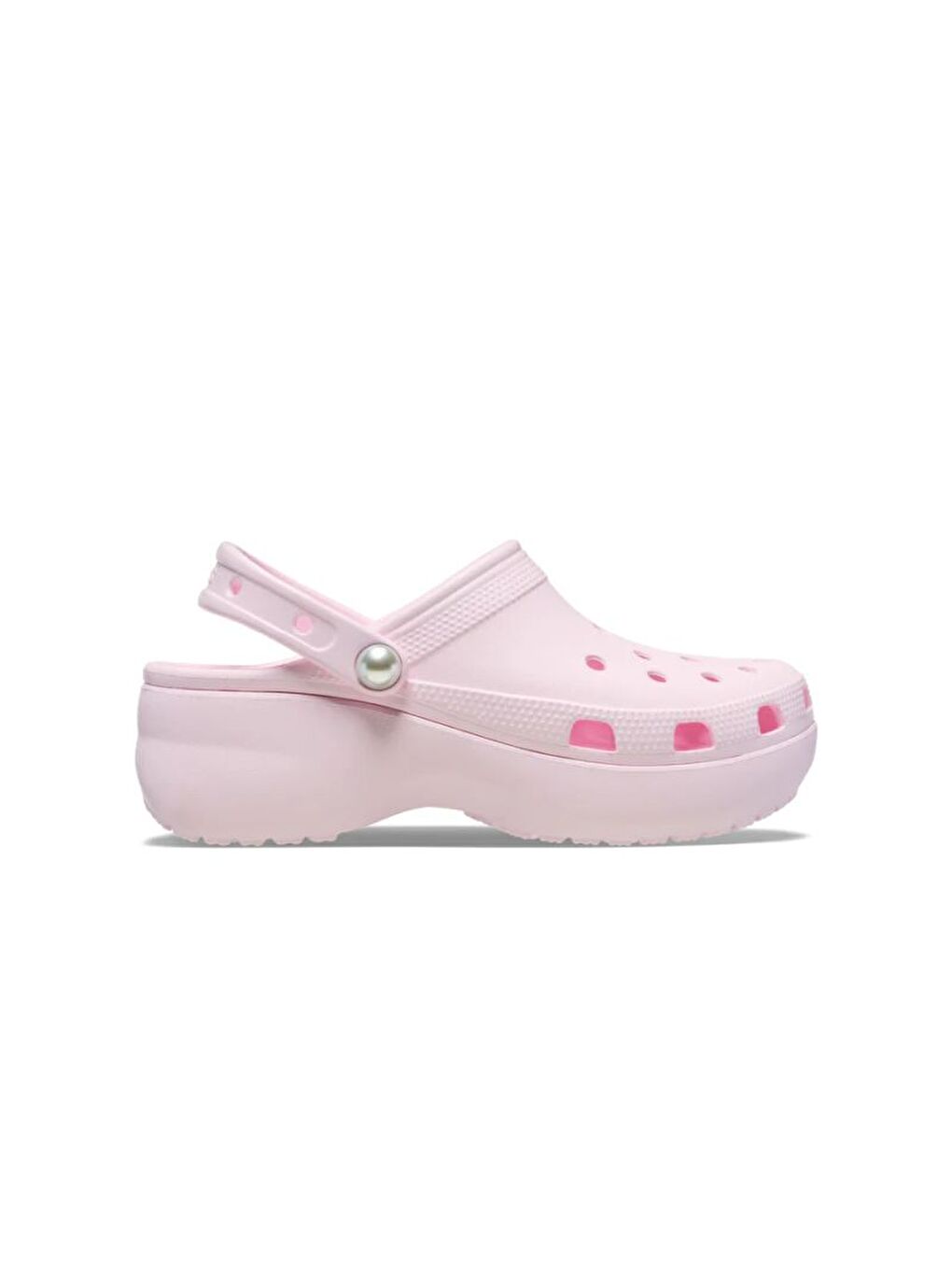 Pembe Classic Platform Pearl Clog Kadın Terlik 211231_6ZW